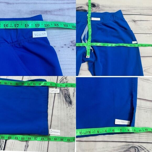 Figs Pants Women XXL/P Livingston Scrub Royal Blue High Rise T21003P  28"L 2XLP - Picture 8 of 10